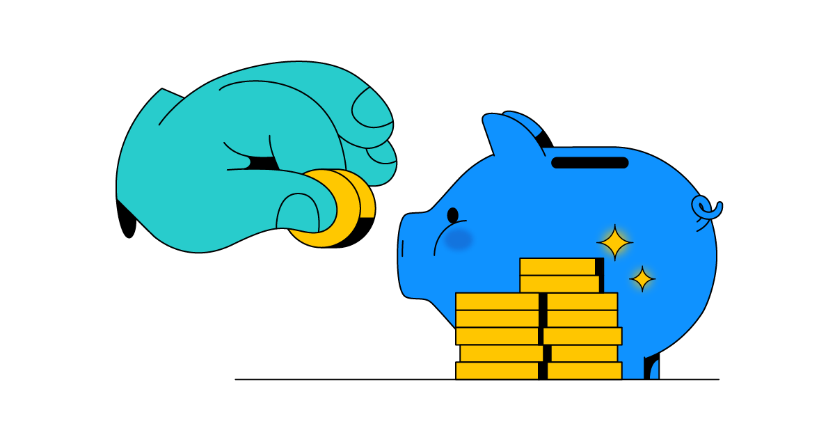 Quanto custa ter um filho e como se planejar financeiramente? 1 mão colocando moeda em porquinho