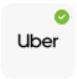 imagem do símbolo da uber em verde