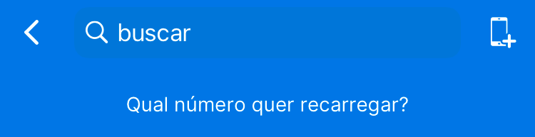 Como fazer uma recarga de celular usando o app Neon? 4 tela do app neon para mostrar como escolher número para fazer a recarga do celular